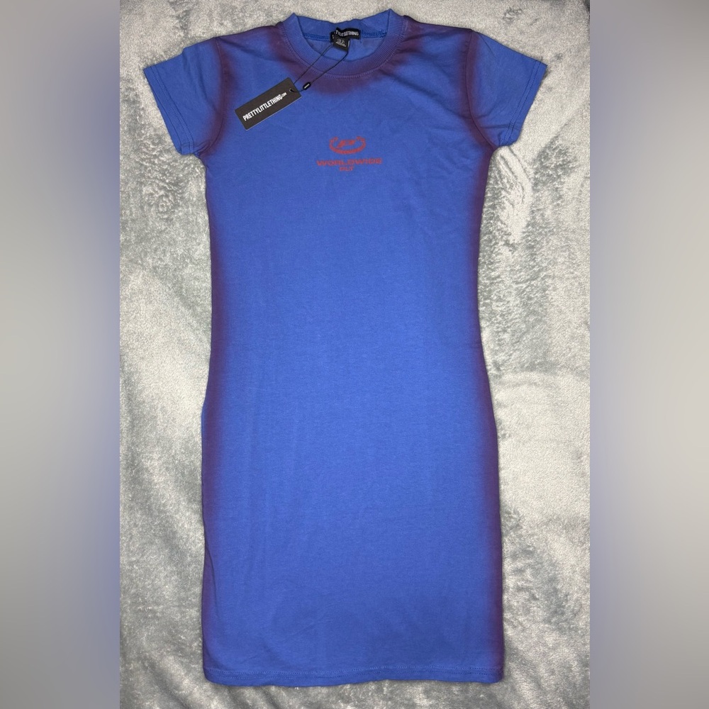 PrettyLittleThing Tie Dye Bodycon Dress